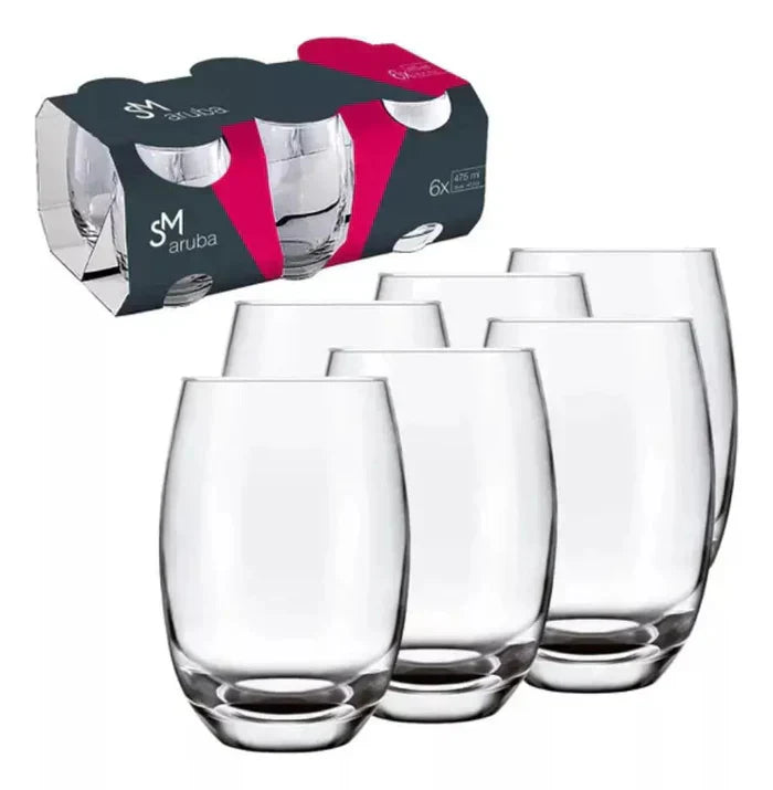 Kit com 15 Potes Herméticos de Vidro + 10 Copos de Vidro Aruba de Brinde .