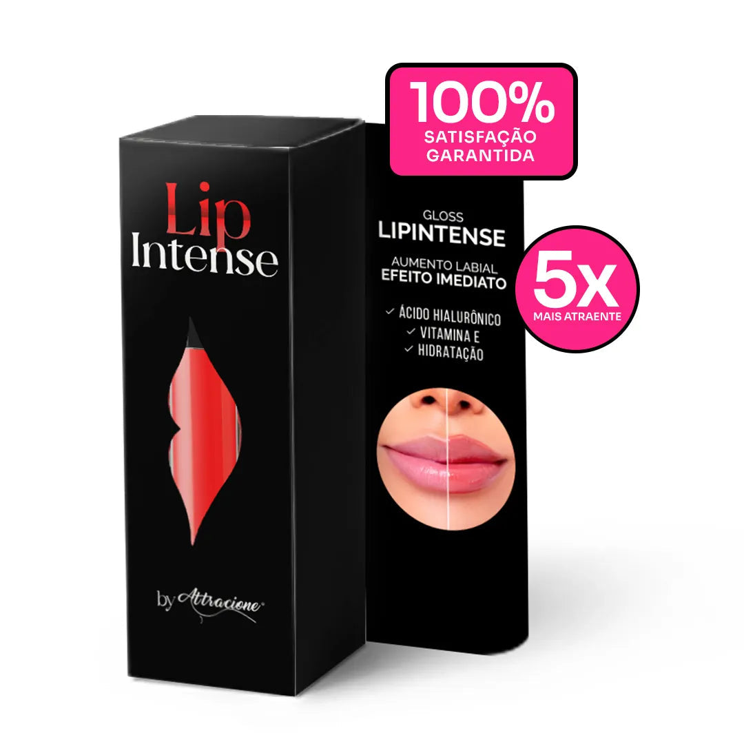 Gloss Lip Intense - Efeito Preenchimento Labial - 100% Natual (ÚLTIMAS UNIDADES)