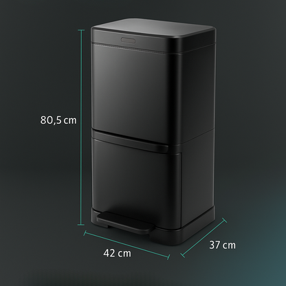 Lixeira Inteligente Swan Elite com Sensor e Compartimentos Duplos