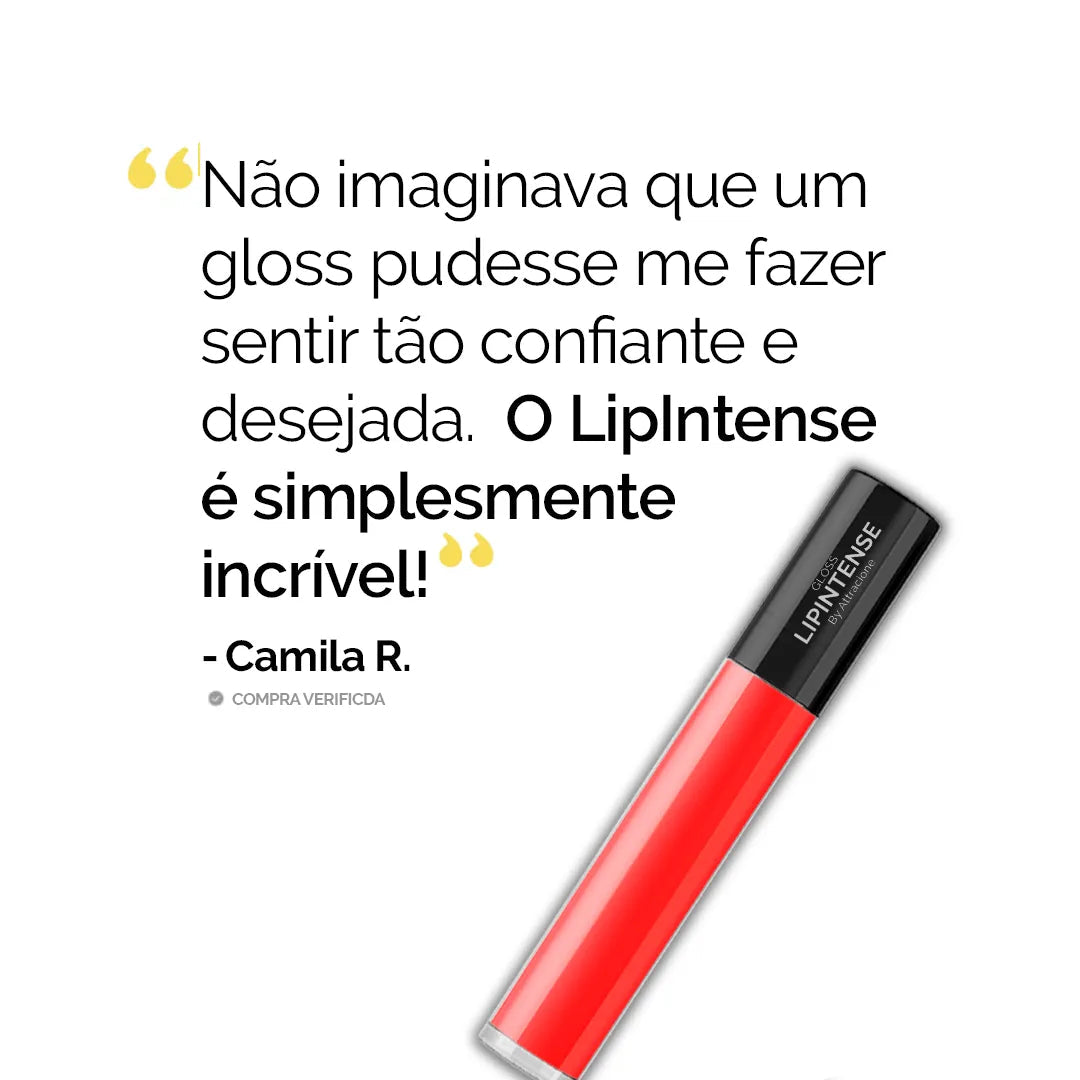 Gloss Lip Intense - Efeito Preenchimento Labial - 100% Natual (ÚLTIMAS UNIDADES)