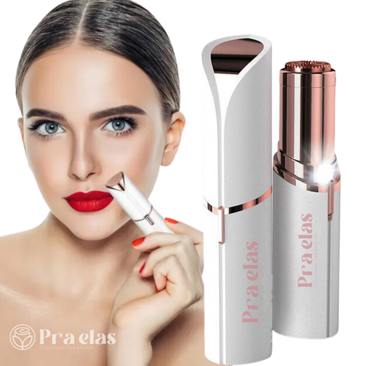 Caneta Depiladora Facial e Corporal + Cabo USB + Escova de limpeza