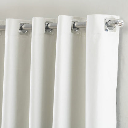 Cortina Blackout 100% Vedação Luxor 3,90 x 2,60m Sala Quarto Para Varão 3M Marfim